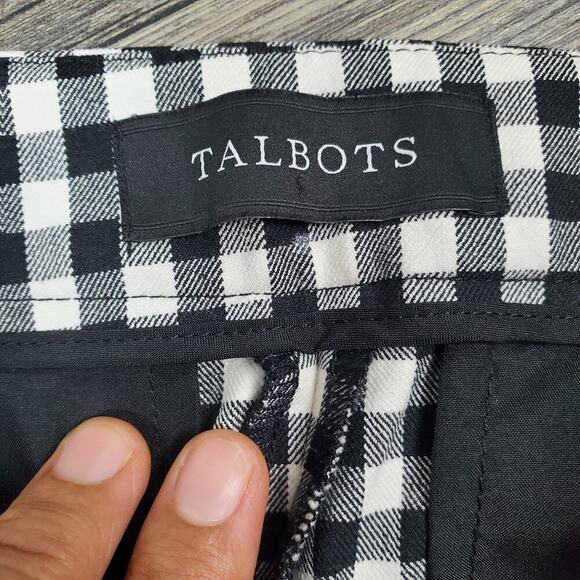 Talbots Women Chatham Ankle Pants Sunrise Gingham Size 4 Casual Preppy - Picture 6 of 10